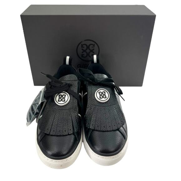 NWB G/FORE Women's Kiltie Disruptor Durf Spikeless Golf Shoes Sz 8.5 onyx - Picture 2 of 5
